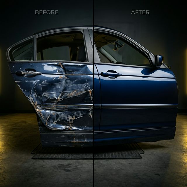 Before and after repair